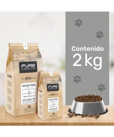 Avantis Pet Pure Grain Free Adult Dog Food for Adult Dogs of All Breeds 2 kg 100% complete and balanced food with Chicken and without cereals for dogs suffering from intolerance and - Buy Online on GoSupps.com