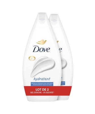 DOVE - Shower Gel - Moisturizing Essential - Gently cleanses and softens the skin - Dermatologically tested - 0% Sulfate (pro