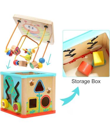 Top Bright 5-in-1 Wooden Toy for Toddlers - Educational Labyrinth Pearl Sorter Gift for 1 Year Old Boys & Girls - Buy Online on GoSupps.com