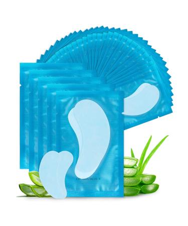 Lunamoon eye pads eyelash pads for eyelash extensions eyelash lifting eyelashes color eyelashes eyes patches eyelash extension pad 50 couples (blue color) - Buy Online on GoSupps.com