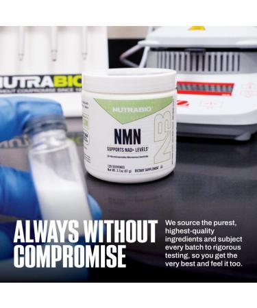 NutraBio NMN - NAD Supplement Longevity Support Boost NAD Levels Increase Cellular Energy Brain Health Healthy Aging- 120 Servings 120 Servings (Pack of 1) - Buy Online on GoSupps.com
