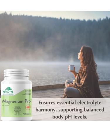 Provita Magnesium Pro - Advanced formulation featuring 4 forms of magnesium vitamin B6 and coral calcium. - Bio-available Vegan Blend (90 Capsules) - Buy Online on GoSupps.com