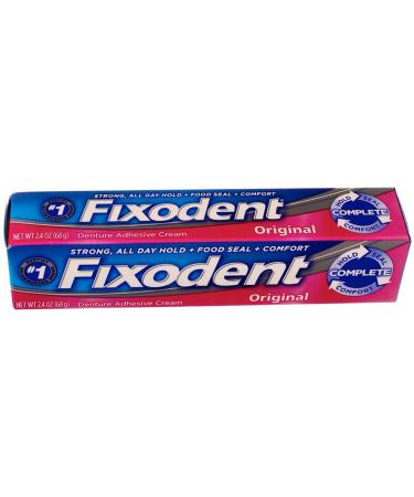 Fixodent Denture Adhesive Cream Original 2.4 Oz - Strong Hold Easy Application Ideal for Secure Dentures | Shop Internationally - Buy Online on GoSupps.com