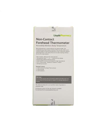 LloydsPharmacy Non-Contact Thermometer - Accurate & Easy-to-Use - Buy Online on GoSupps.com