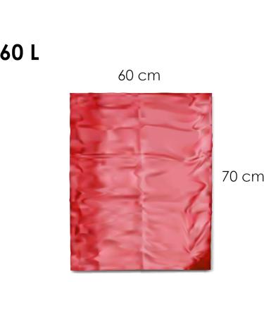 D.Rect 60L Garbage Bags - 50-Piece Heavy-Duty Plastic & Medical Waste Bags for Kitchen Recycling & More - Buy Online on GoSupps.com