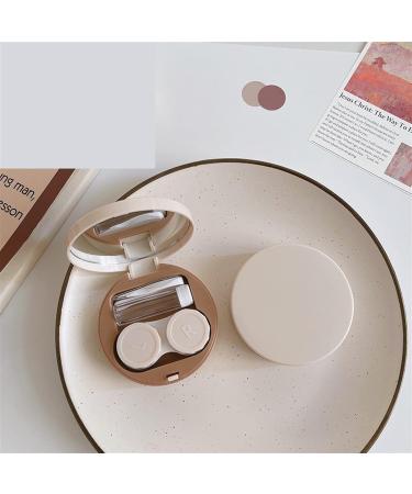 NFEGSIYA Contact Lens Container - 1-Piece Gray Cosmetic Case with Mirror | Durable & Sustainable Design for Lens Care - Buy Online on GoSupps.com