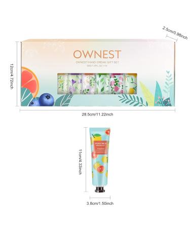 Ownest 10 Pack Fruits Extract Hand Cream - Moisturizing Hand Care Set for Men and Women - 30ml - Travel Gift - Buy Online on GoSupps.com