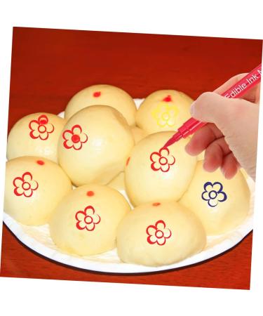 PRETYZOOM 8 Pcs Baking Pen Edible Pens Baking Tool Color Pens Bakery Coloring Markers Food Pens Edible Plastic - Buy Online on GoSupps.com
