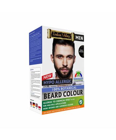 Indus Valley 100% botanical Hypo Allergic Beard Color for Men (Dark Brown)