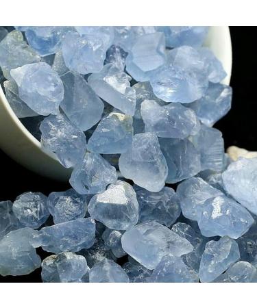 Home Decoration 50/100g Rough Blue Celestite Raw Rock Natural Quartz Crystal Gemstone Minerals Specimen Stones Home Goods ZJGIDTEM (Size : 100g) - Buy Online on GoSupps.com