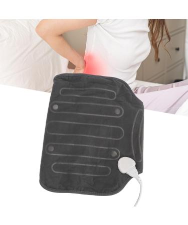Adjustable Dark Gray Heating Pillow with Straps | 6 Temperature Settings | 4 Timers | Washable Electric Pain Relief (EU Plug 220-240V) - Buy Online on GoSupps.com