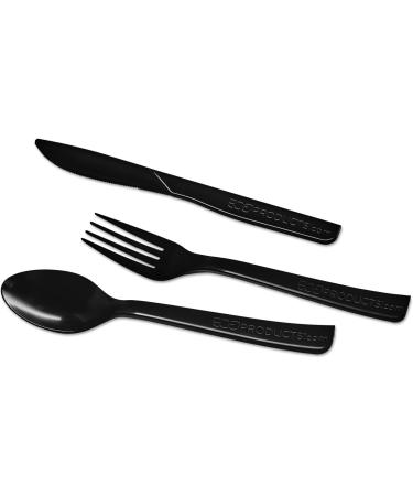 100% Recycled Content Cutlery Fork 6'' Black 1000/Carton Sold as 1 Carton - Buy Online on GoSupps.com