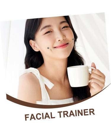 FRCOLOR 1 Pair Dimple Trainer Double Chin Exerciser Neck Toning Exerciser Forming Mouth Exerciser Jaw Trainer Smile Beauty Exerciser Jaw Exerciser Facial Tools Face Exercise Device Alloy 4.30X2.50X0.80CM Black - Buy Online on GoSupps.com