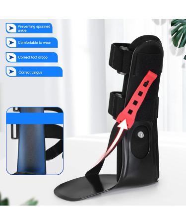 Foot Drop Brace Splint - Adjustable Orthotic Ankle Support for Hemiplegia & Stroke | Inflatable Gasbag Drop Foot Stabilizer (Right M - Buy Online on GoSupps.com