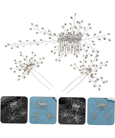 minkissy 5 Sets Bridal Headwear Bridal Hair for Wedding Crystal Hair Comb Bridal Headpieces for Wedding Bridesmaid Hair Accessories Romantic Bride Headdress Pearl Rhinestones Zinc Alloy - Buy Online on GoSupps.com