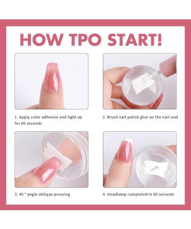 Gel Nail Polish Set for French Tips French Manicure Nail Polish White & Jelly Pink Nail Polish with Stamping Tool Soak Off UV Gel Nail Polish Kit for Starter DIY Home French Nail Tips Design - Buy Online on GoSupps.com
