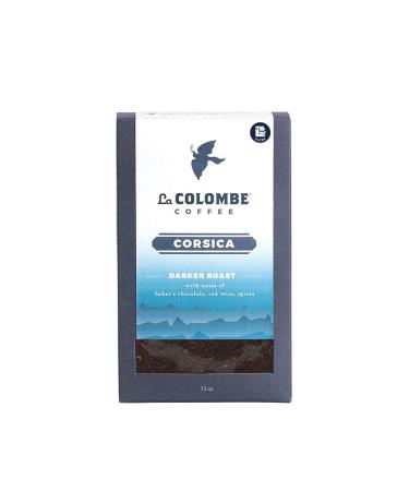 La Colombe Corsica Dark Roast Drip Grind Caf moulu Notes de chocolat boulangerie vin rouge et pices 340 ml (lot de 4) Corse 12 g (Lot de 4)