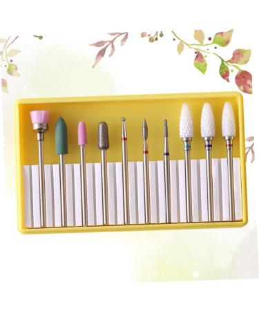 1 Set manicure drill bits nail grinding head nail for beginners nail grinding polisher Nail File Drill Bits Grit Gel Nails Bit electrical tools pedicure Nail supplies - Buy Online on GoSupps.com