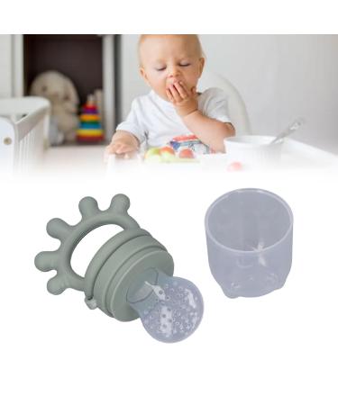 Silicone Baby Food Dispenser for Gum Pain Relief - Olive Green - International Shipping Available - Buy Online on GoSupps.com