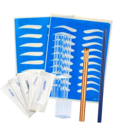Beavorty 3pcs Practice Pencil Pen with Skin Eyebrow Manual Kit Semi-permanent Storage Microblading - Buy Online on GoSupps.com