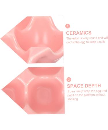 Zerodeko Containers Porcelain Storage Ceramics Pink Organizer Holder Ceramic Refrigerator -grid Container - Buy Online on GoSupps.com