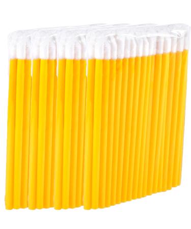 P-Beauty Microfiber Lip Brush - Disposable Cosmetic Lip Brush for Eyelash Extensions - Bulk Yellow Brushes (50-500 pcs) - Buy Online on GoSupps.com