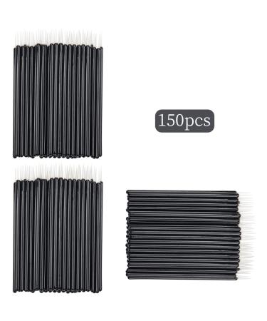 150 Piece Disposable Makeup Applicators Set - Eyeliner & Lip Liner Brushes in Black/White - Buy Online on GoSupps.com