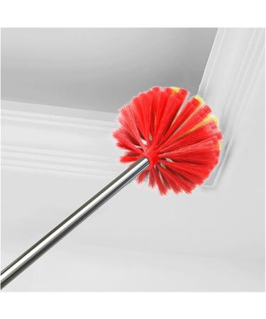 Spider Web Brush Ceiling Cleaning Duster with Extension Cord Cleaning Brush for Indoor and Outdoor High Reach Furniture Use for Outdoor and Indoor Spider Webs Red 230 Cm - Buy Online on GoSupps.com