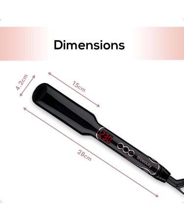 Volume Iron for Hair Luxury Volume Easy to Use Hair Straightener Brush Volumizing Hair Hair Crimper Hair Styler Volumizing Hair Tools Hair Volume Volumizer - Buy Online on GoSupps.com