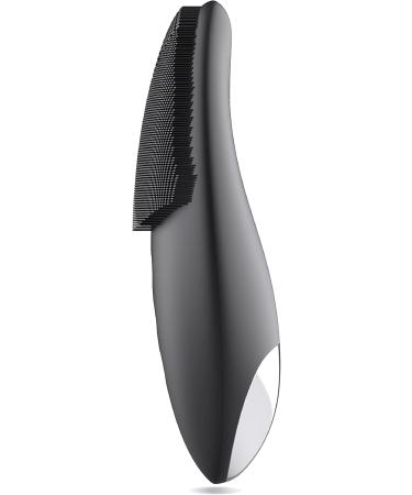 Groom Essentials Men's Silicone Face Scrubber | Facial Cleansing Brush & Massager | Rechargeable & Waterproof - Buy Online on GoSupps.com