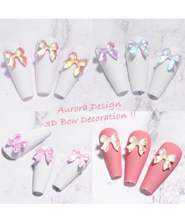 1 Box Nail Ornament Decorate Nails Stunning Visual Effect Bow-knot Nail Ornament DIY Craft Decorations Birthday Gift Multi - Buy Online on GoSupps.com