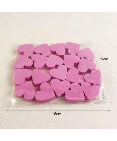 40Pcs Heart-Shaped Double-Sided Nail Files & Buffers - Washable Nail Care Tools for Manicure | International Shipping Available - Buy Online on GoSupps.com
