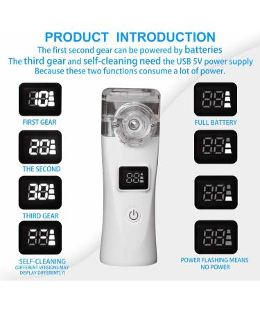 Portable Mesh Nebulizer for Kids & Adults with Electricity Display - Self-Cleaning - Ideal for Home & Travel - 3m - Buy Online on GoSupps.com