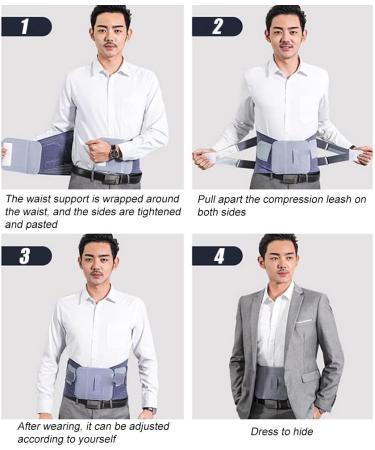 Orthopedic Back Support Belt - Lumbar Spine Decompression Corset for Pain Relief Sciatica Scoliosis & Herniated Disc | Blue XL Size - Buy Online on GoSupps.com