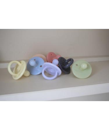 Filibabba Silicone Pacifier Set | Baby Pacifiers 100% Silicone | Danish Design | Round Pacifiers in Pale Banana | 2 Pieces with Pacifier Box - Buy Online on GoSupps.com