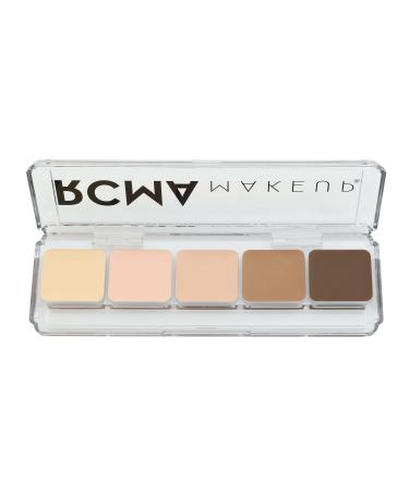 RCMA 5 Part Highlight/Contouring Palette Light Perfect for Professional Makeup Artists Foundation Highlight or Contour Long-Lasting Everyday Makeup H&C Light