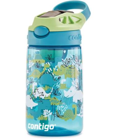Contigo Kids Water Bottle 14 oz with Autospout Technology | Spill Proof | Easy-Clean Lid | Ages 3+ | Dishwasher Safe | Dinos - Buy Online on GoSupps.com