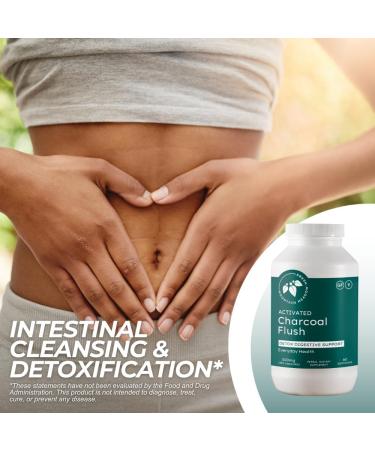 Mountain Meadow Herbs Activated Charcoal Flush Natural Detox Cleanse Supplement for Digestion Gas Relief and Bloating Support Activated Charcoal Capsules for Internal Cleansing 240ct - Buy Online on GoSupps.com