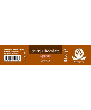 Nutural World - Crunchy Nutty Chocolate Spread - 35g Nutty Chocolate 35 g (Pack of 1) - Buy Online on GoSupps.com