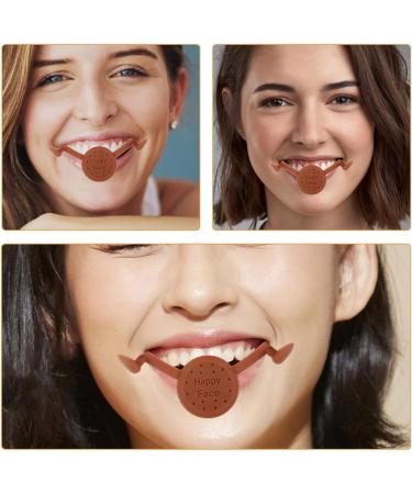 Veemoon Lot de 2 Fa onneurs de Sourire en Silicone Marron Entra neurs Faciaux pour Tonification Musculaire Dispositif D'am lioration du Sourire et Aide aux Fossettes Appareil Lifting - Buy Online on GoSupps.com