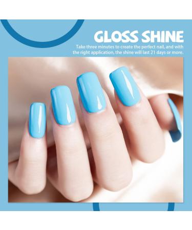 Mobray Dip Powder Nail Set - 6 Classic Blue Glitter Colors - Starter Kit for French Nail Art Manicure - DIY Salon Quality at Home - Great Gift for Women - Buy Online on GoSupps.com