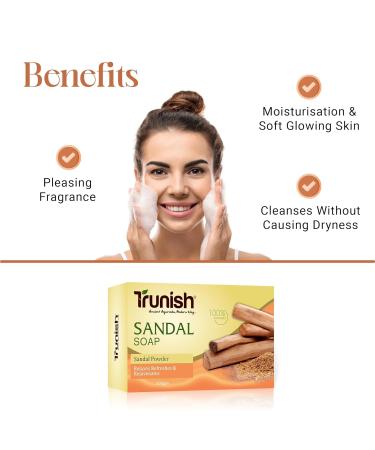 Buy SS Natural Sandalwood Luxury Bathing Soap Nourishing & Anti-Aging for Smooth Younger Skin All Skin Types International Shipping - Buy Online on GoSupps.com
