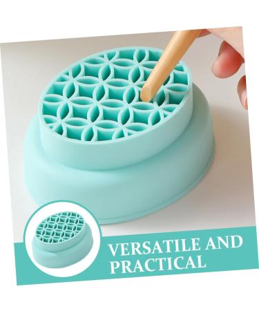 FRCOLOR Make up Brush Cleaning Solution Foundation Brush Cleaner Makeup Brush Cleaning Bowl for Makeup Tools Silicone Brush Cleaning Bowl Foldable Dryer Storage Rack Detergent Cleaning Pad - Buy Online on GoSupps.com