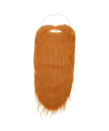 Healvian barbe artificielle moustache Halloween faux boucl faire la f te barbu Noir costume de barbe adulte barbe de costume fausse barbe ornements de barbe pour hommes chiffon Gris Brun