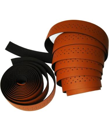KINGOU Carbon Fiber PU Leather Road Bike Handlebar Tape Bar Tapes - Brown (2PCS) - Buy Online on GoSupps.com