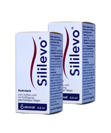 Sililevo Hydrolack - 2x6.6ml Nail Strengthening Treatment for Damaged Nails Splits & Psoriasis | Medical Nail Care Savings Set - Buy Online on GoSupps.com