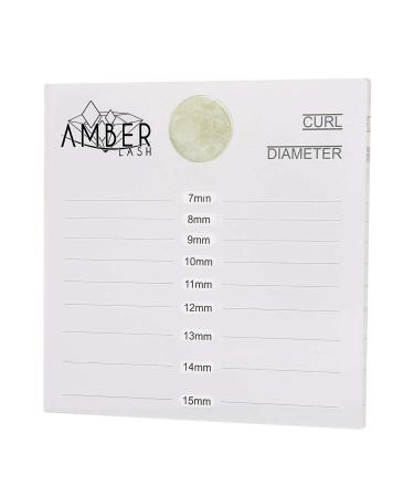 Amber Lash CLEAR Large Volume Double Row 2-in-1 Acrylic Eyelash Extension Holder Base Stand With Separable Jade Stone Glue Adhesive Pallet For Extension Lashes