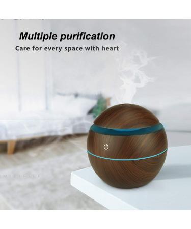 Humlining Wood Look Aroma Diffuser 130ml Fragrance Lamp for Bedroom & Living Room | Small Stylish Air Quality Enhancer | Compatible with Fragrance Oils - Buy Online on GoSupps.com