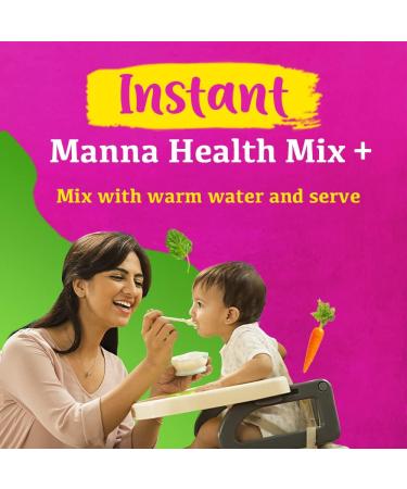 Manna Health Mix Instant 200g Beetroot & Carrot with Milk Travel Friendly (Mix with Water/Milk and Serve) - Buy Online on GoSupps.com