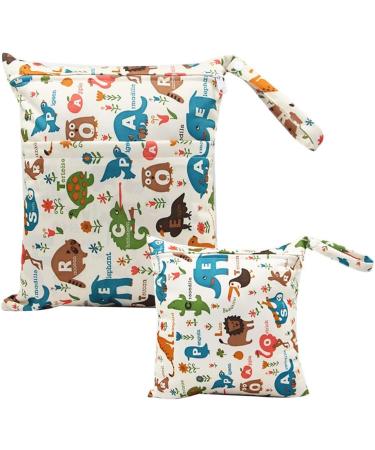 Egurs Diaper Bag Wetbag Large & Medium Eco-Friendly Animal & Plant Design | Perfect for On-the-Go Parents | International Shipping Available - Buy Online on GoSupps.com